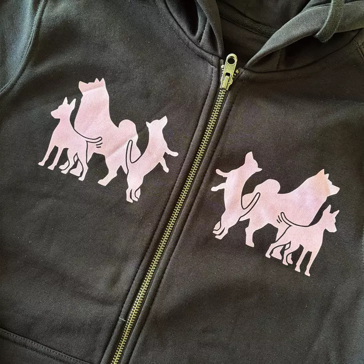 Huppari koirahamoilla,XXS musta Unisex - VAATTEET - 605700 - 1