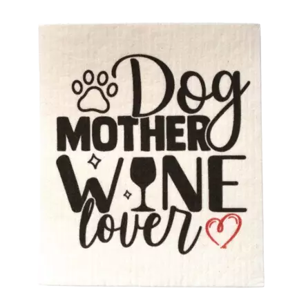 Keittiöliina, Dog Mother Wine Lover - KOTI & SISUSTUS - 609921 - 1