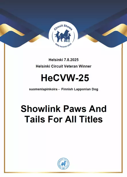 Circuit 2025 diplomi - WDS 2025 - 609352 - 2