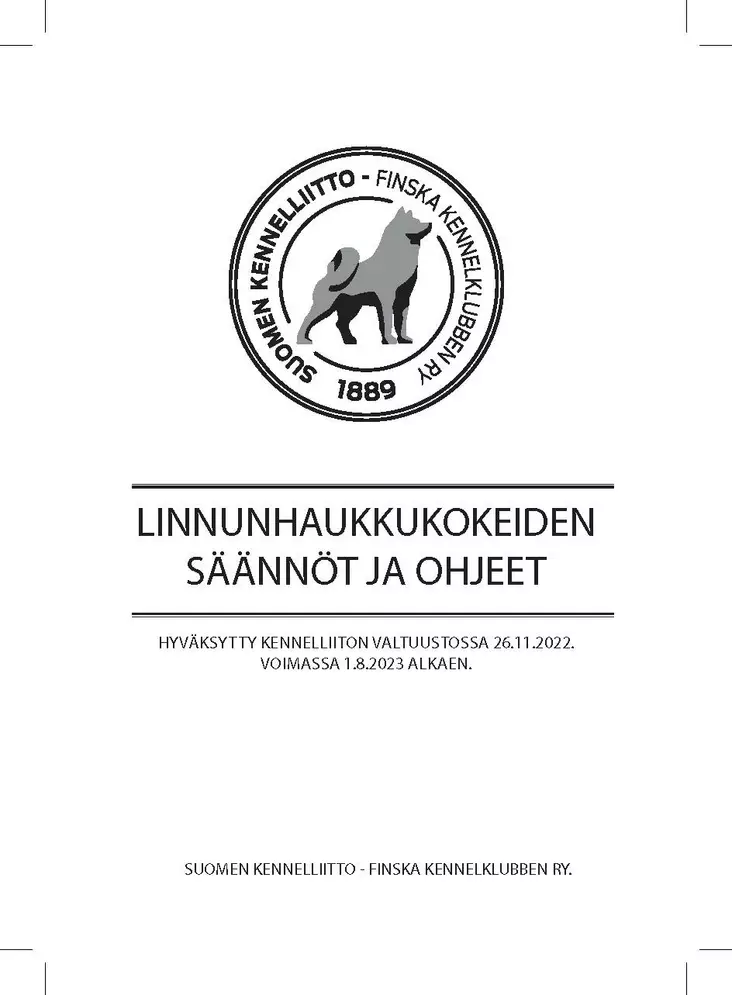 Linnunhaukkukokeen säännöt ja ohjeet - Metsästys - 405133 - 2