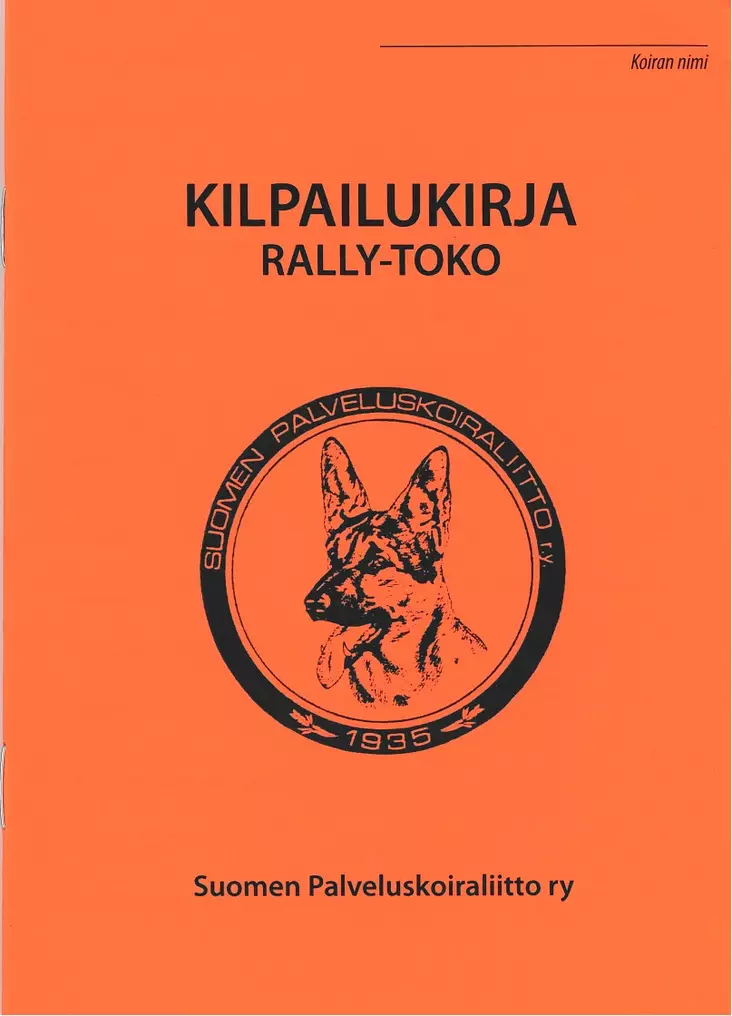 Rally-Toko kilpailukirja - Rally-toko - 405225 - 1