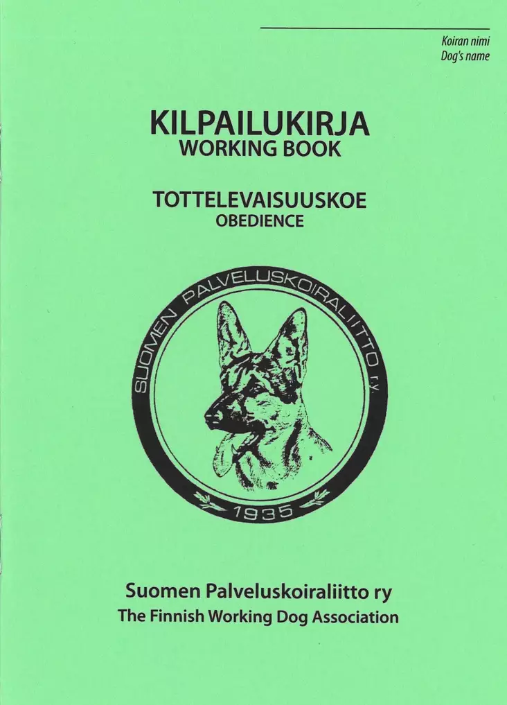 Tottelevaisuuskokeen kilpailukirja - TOKO - 405186 - 1