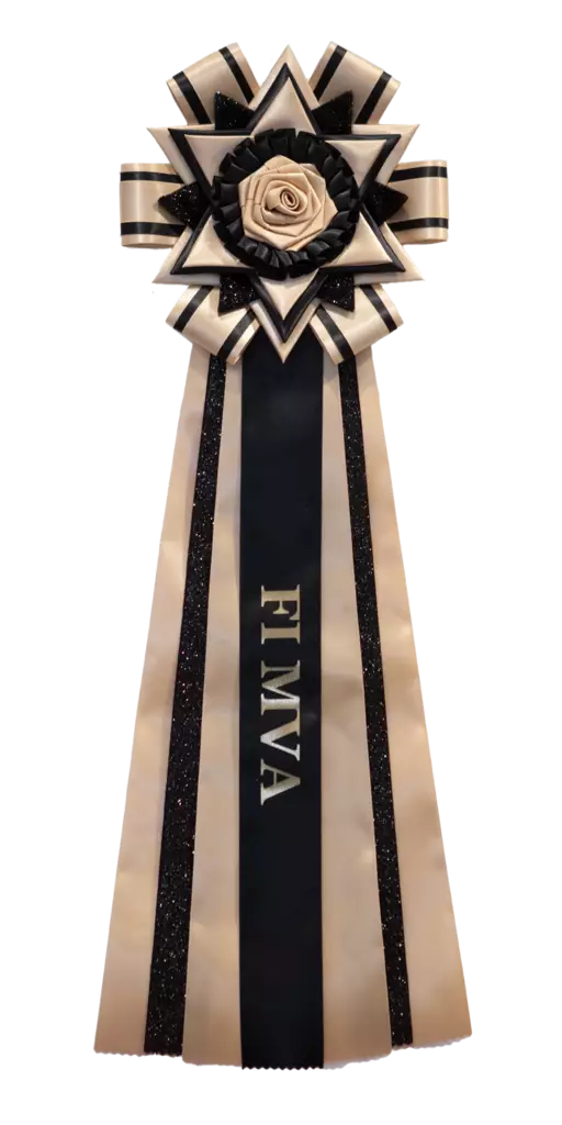 FI MVA ruusuke glitterillä - Valioruusukkeet - 103646 - 1