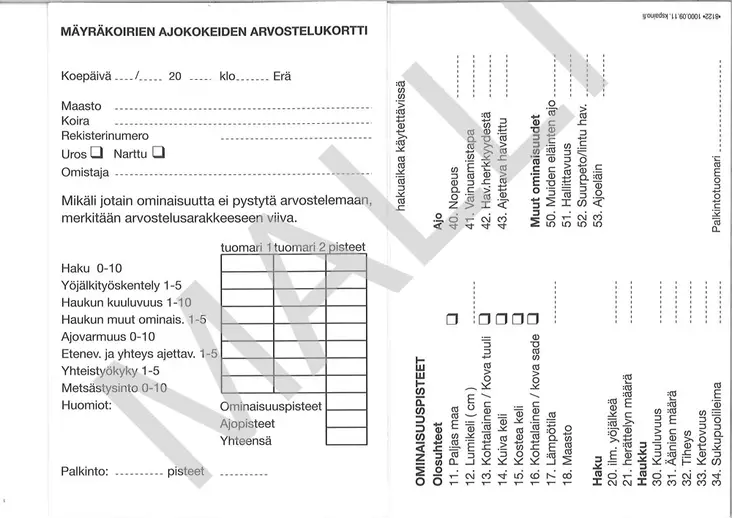 MÄAJ maastokortti - Metsästys - 405147 - 1