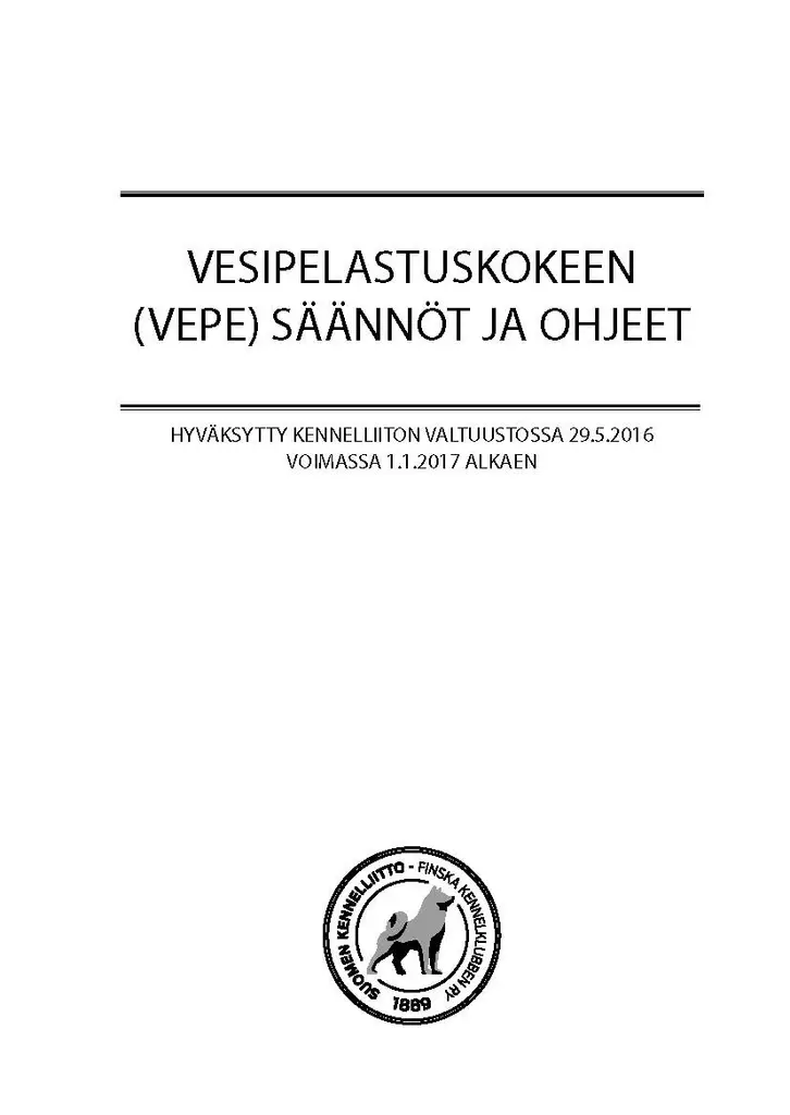 Vepe säännöt - Vepe - 405198 - 2