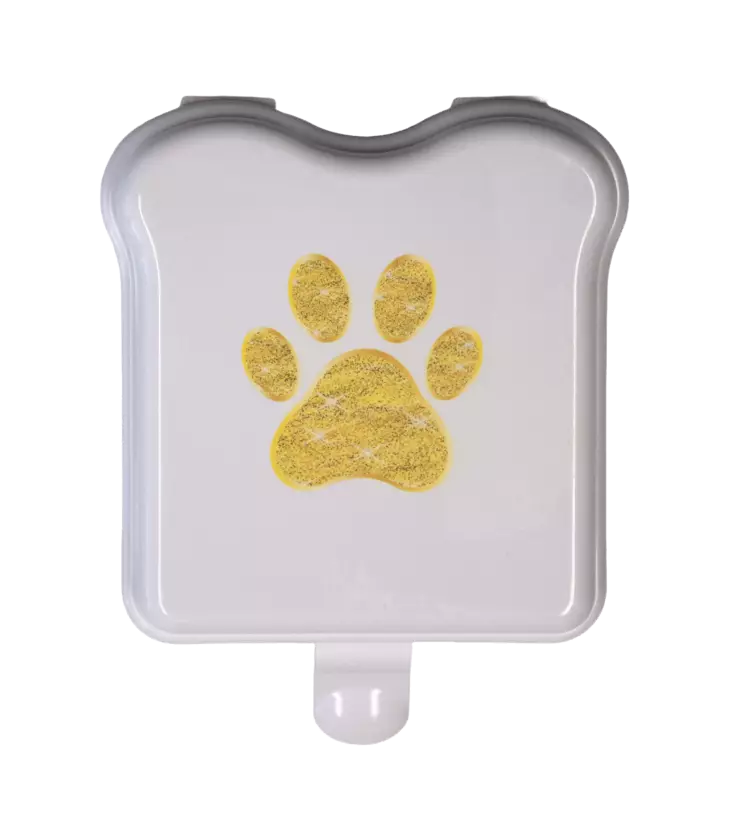 Eväsrasia, valkoinen glitter-tassu - KOTI & SISUSTUS - 609929 - 1